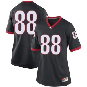 #88 Ryland Goede Georgia Bulldogs Women's Game Stitched Jersey Black