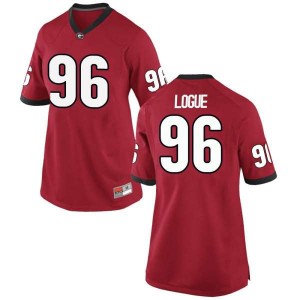 #96 Zion Logue Georgia Bulldogs Women's Game NCAA Jersey Red
