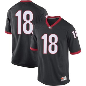 #18 Brett Seither Georgia Youth Game Stitched Jersey Black