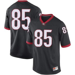 #85 Cameron Moore UGA Bulldogs Youth Game Stitched Jersey Black
