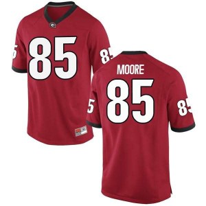 #85 Cameron Moore UGA Bulldogs Youth Replica Embroidery Jerseys Red
