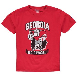 T-Shirt Georgia Bulldogs Youth Champion Strong Mascot Official T-Shirt Red