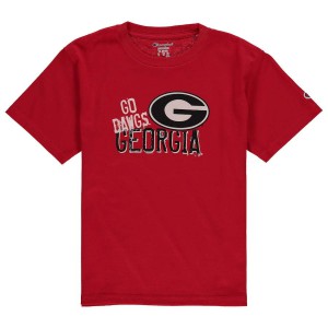 T-Shirt Georgia Youth Champion Team Chant Stitched T-Shirts Red