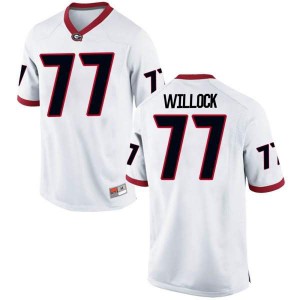 #77 Devin Willock Georgia Youth Game Embroidery Jerseys White