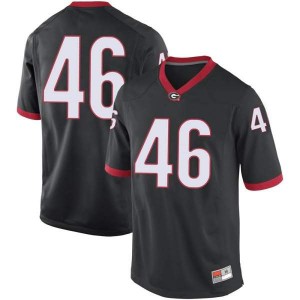 #46 George Vining University of Georgia Youth Replica Official Jerseys Black
