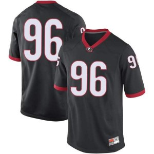 #96 Jack Podlesny UGA Bulldogs Youth Game Football Jerseys Black