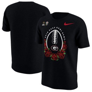 T-Shirt Georgia Bulldogs Youth Playoff 2018 Rose Bowl Bound Illustrated Alumni T-Shirt Black