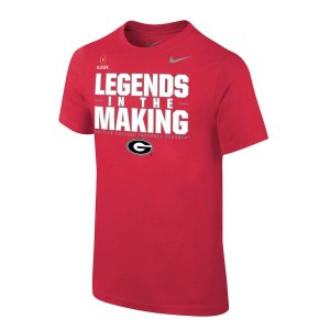 T-Shirt Georgia Youth 2017 Playoff Bound Legends in the Making High School T-Shirts Red