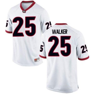#25 Quay Walker University of Georgia Youth Game Embroidery Jerseys White