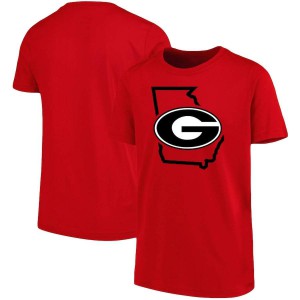 T-Shirt Georgia Bulldogs Youth Tradition State College T-Shirts Red