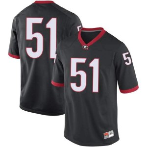 #51 Tate Ratledge UGA Bulldogs Youth Game Official Jerseys Black