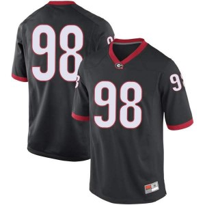 #98 Tyler Malakius Georgia Youth Game Stitched Jerseys Black