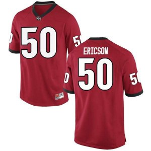#50 Warren Ericson Georgia Youth Replica High School Jersey Red