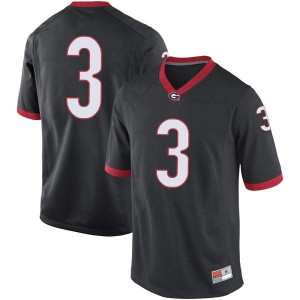 #3 Zamir White University of Georgia Youth Game Official Jerseys Black